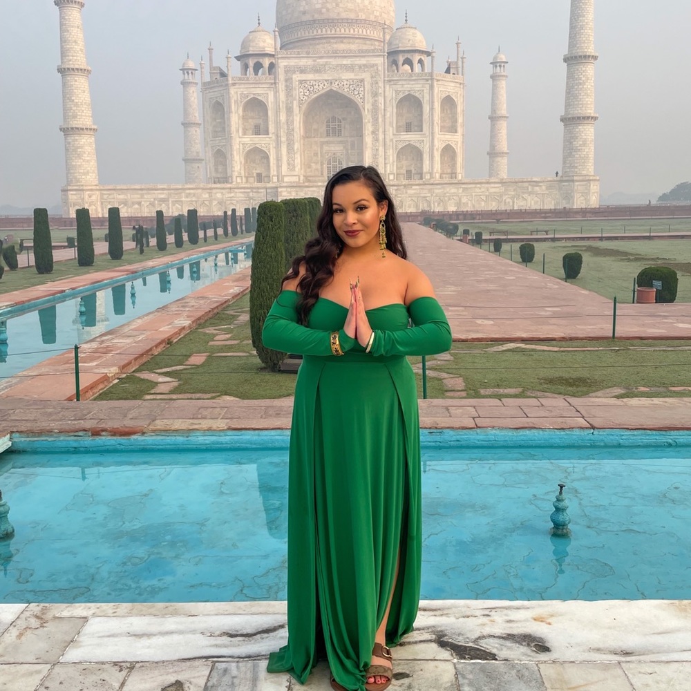 Green Maxi Dress from Fashion Nova